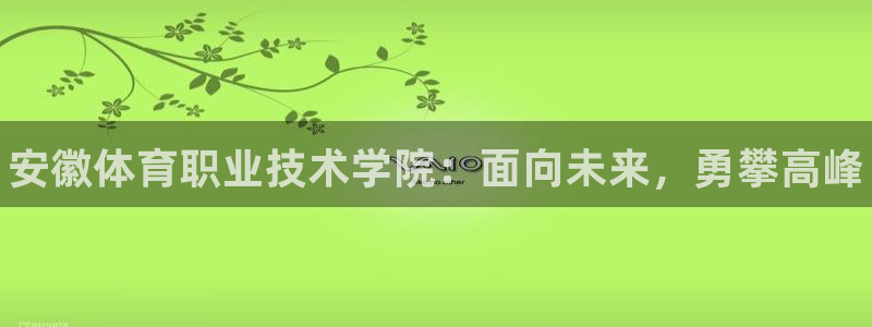 球王会体育：安徽体育职业技术学院：面向未来，勇攀高峰