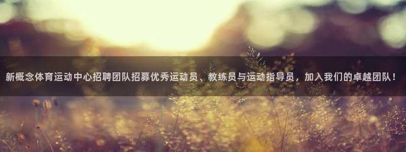 球王会体育：新概念体育运动中心招聘团队招募优秀运动员、教练员与运动指导员，加入我们的卓越团队！