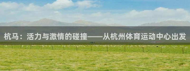球王会体育：杭马：活力与激情的碰撞——从杭州体育运动中心出发