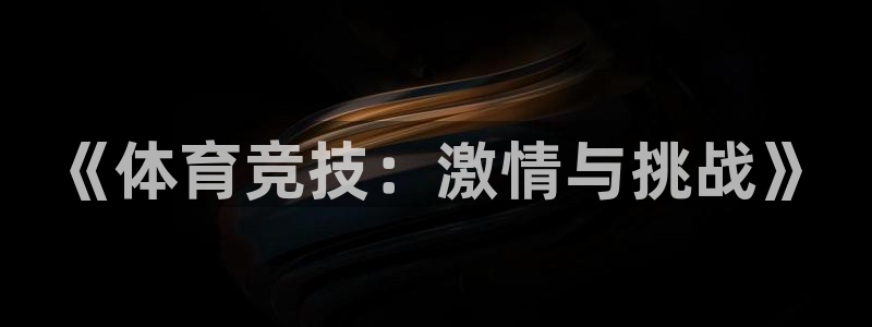 球王会体育：《体育竞技：激情与挑战》